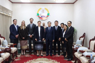 DPM Receives Farewell Call from Australian Ambassador to Laos